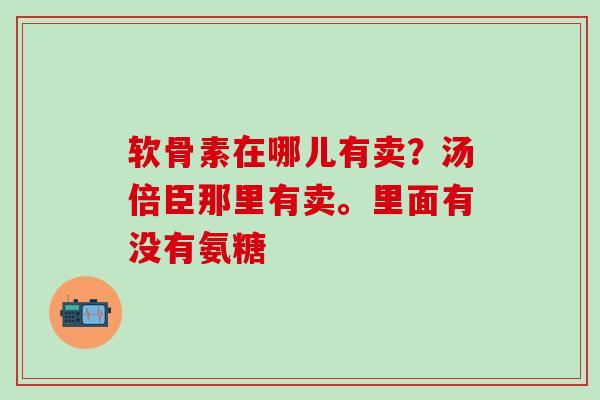软骨素在哪儿有卖？汤倍臣那里有卖。里面有没有氨糖