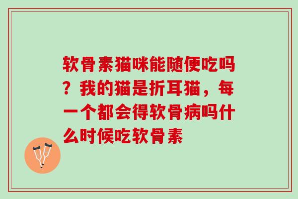 软骨素猫咪能随便吃吗？我的猫是折耳猫，每一个都会得软骨病吗什么时候吃软骨素
