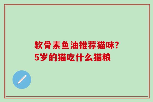 软骨素鱼油推荐猫咪？5岁的猫吃什么猫粮