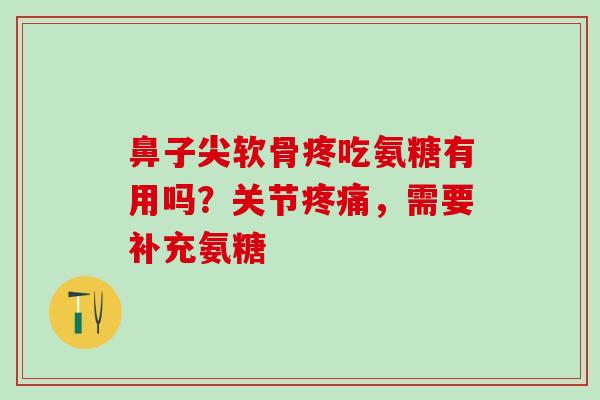 鼻子尖软骨疼吃氨糖有用吗？关节疼痛，需要补充氨糖
