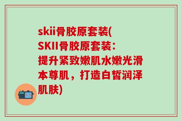 skii骨胶原套装(SKII骨胶原套装：提升紧致嫩肌水嫩光滑本尊肌，打造白皙润泽肌肤)