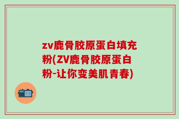 zv鹿骨胶原蛋白填充粉(ZV鹿骨胶原蛋白粉-让你变美肌青春)