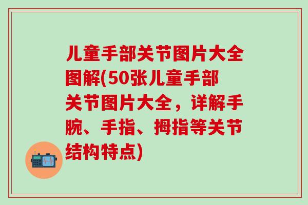 儿童手部关节图片大全图解(50张儿童手部关节图片大全，详解手腕、手指、拇指等关节结构特点)