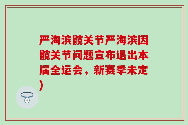 严海滨髋关节严海滨因髋关节问题宣布退出本届全运会，新赛季未定)