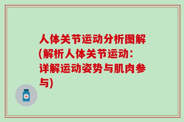 人体关节运动分析图解(解析人体关节运动：详解运动姿势与肌肉参与)