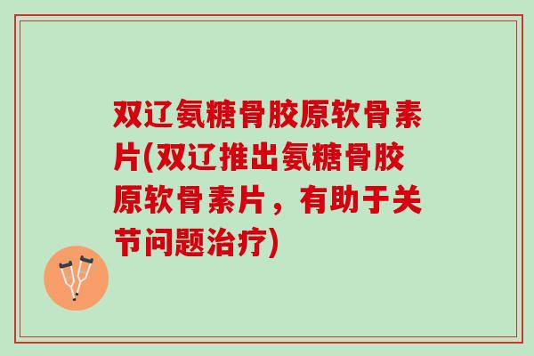 双辽氨糖骨胶原软骨素片(双辽推出氨糖骨胶原软骨素片，有助于关节问题治疗)