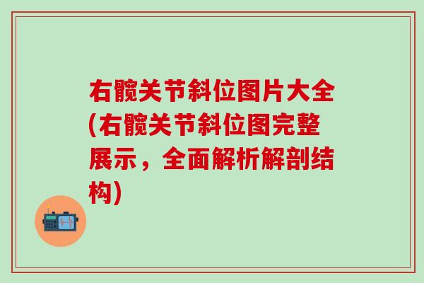 右髋关节斜位图片大全(右髋关节斜位图完整展示，全面解析解剖结构)