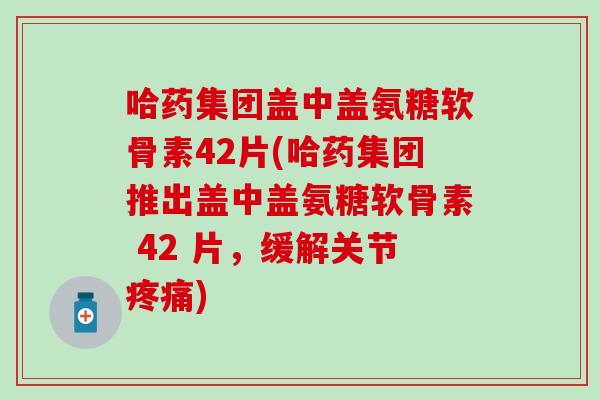 哈药集团盖中盖氨糖软骨素42片(哈药集团推出盖中盖氨糖软骨素 42 片，缓解关节疼痛)