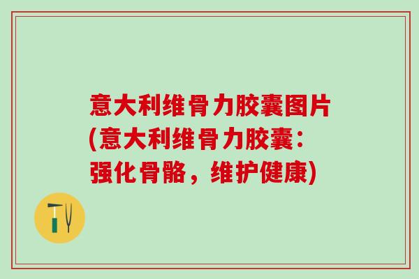 意大利维骨力胶囊图片(意大利维骨力胶囊：强化骨骼，维护健康)