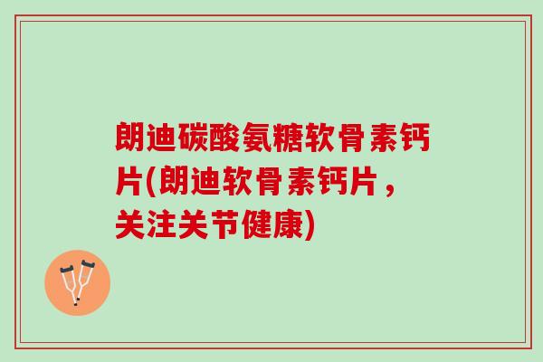 朗迪碳酸氨糖软骨素钙片(朗迪软骨素钙片,关注关节健康) 朗迪碳酸氨糖软骨素钙片(朗迪软骨素钙片,关注关节健康)