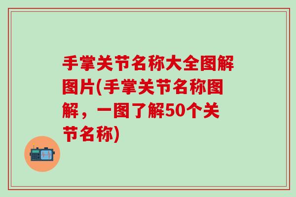 手掌关节名称大全图解图片(手掌关节名称图解，一图了解50个关节名称)