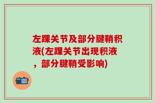 左踝关节及部分腱鞘积液(左踝关节出现积液，部分腱鞘受影响)