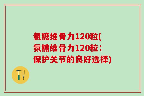 氨糖维骨力120粒(氨糖维骨力120粒：保护关节的良好选择)