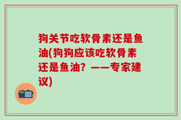 狗关节吃软骨素还是鱼油(狗狗应该吃软骨素还是鱼油？——专家建议)