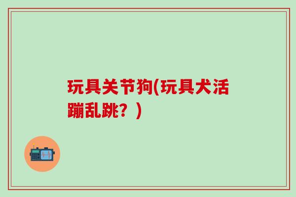 玩具关节狗(玩具犬活蹦乱跳？)