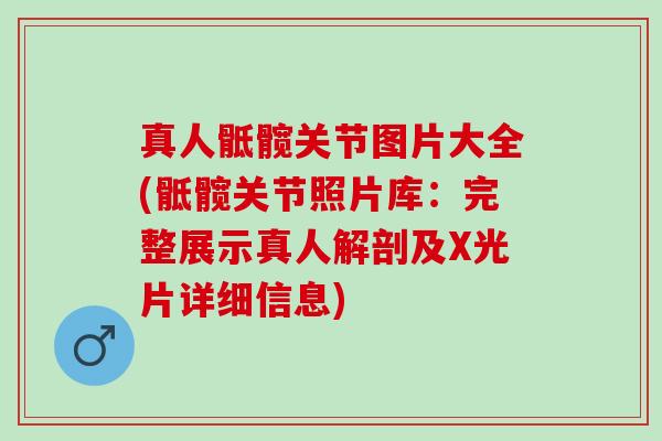 真人骶髋关节图片大全(骶髋关节照片库：完整展示真人解剖及X光片详细信息)