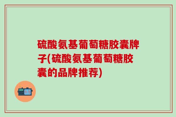 硫酸氨基葡萄糖胶囊牌子(硫酸氨基葡萄糖胶囊的品牌推荐)