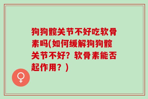 狗狗髋关节不好吃软骨素吗(如何缓解狗狗髋关节不好？软骨素能否起作用？)