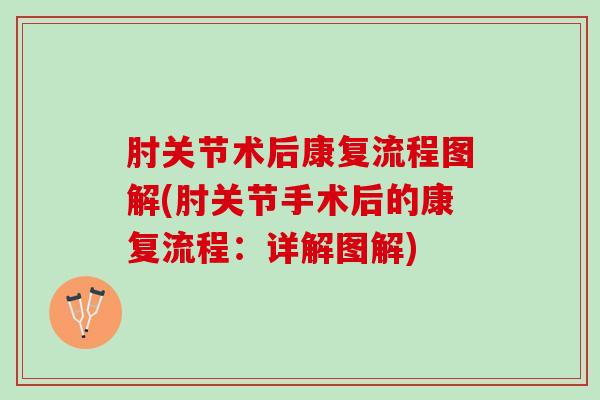 肘关节术后康复流程图解(肘关节手术后的康复流程：详解图解)