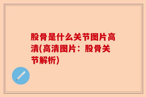 股骨是什么关节图片高清(高清图片:股骨关节解析) 股骨是什么关节图片高清(高清图片:股骨关节解析)