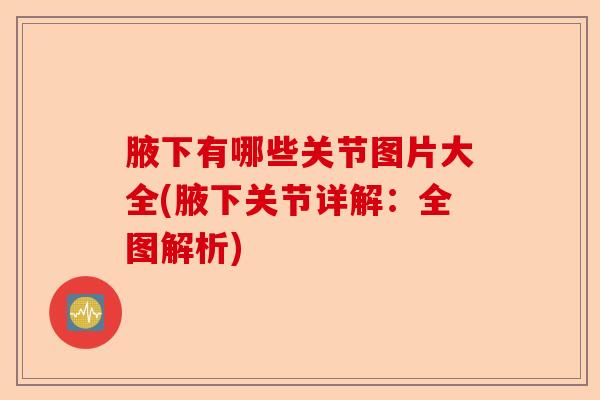 腋下有哪些关节图片大全(腋下关节详解：全图解析)