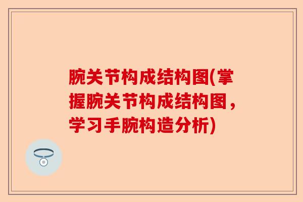 腕关节构成结构图(掌握腕关节构成结构图，学习手腕构造分析)