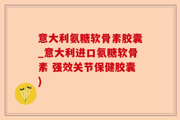 意大利氨糖软骨素胶囊_意大利进口氨糖软骨素 强效关节保健胶囊)