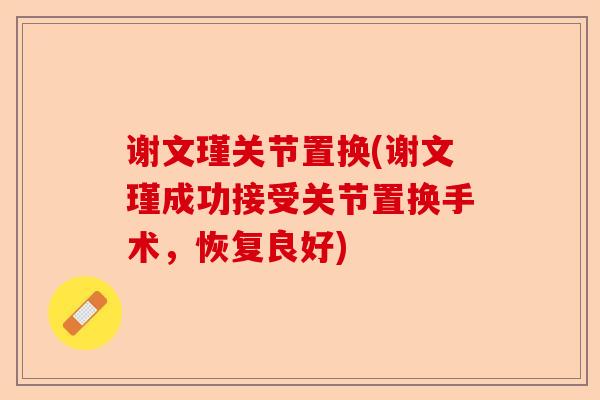 谢文瑾关节置换(谢文瑾成功接受关节置换手术，恢复良好)