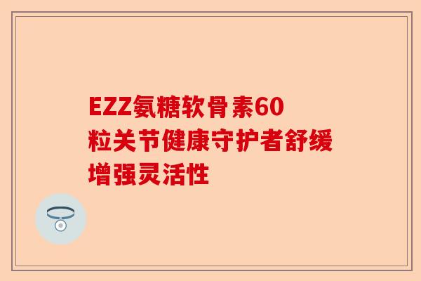 EZZ氨糖软骨素60粒关节健康守护者舒缓增强灵活性