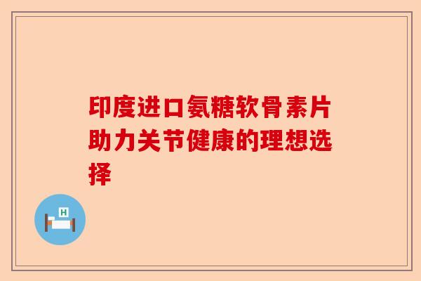 印度进口氨糖软骨素片助力关节健康的理想选择
