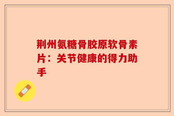 荆州氨糖骨胶原软骨素片:关节健康的得力助手 荆州氨糖骨胶原软骨素片:关节健康的得力助手