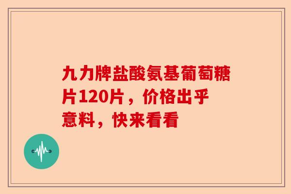 九力牌盐酸氨基葡萄糖片120片，价格出乎意料，快来看看