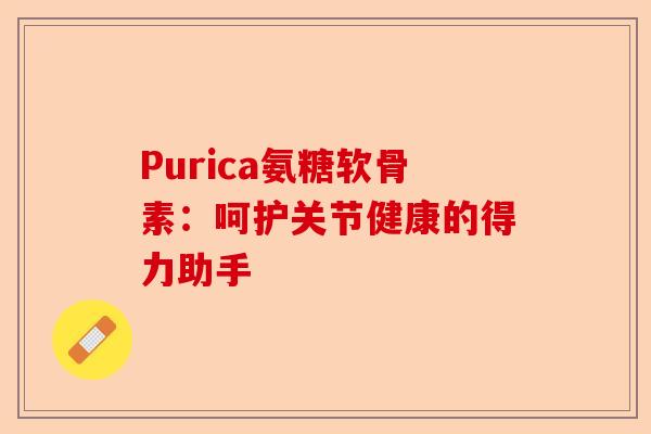 Purica氨糖软骨素：呵护关节健康的得力助手