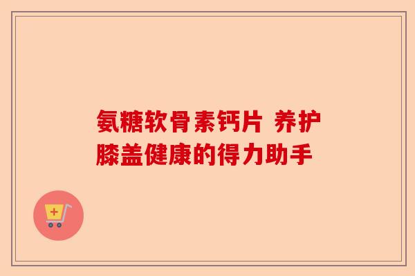 氨糖软骨素钙片 养护膝盖健康的得力助手