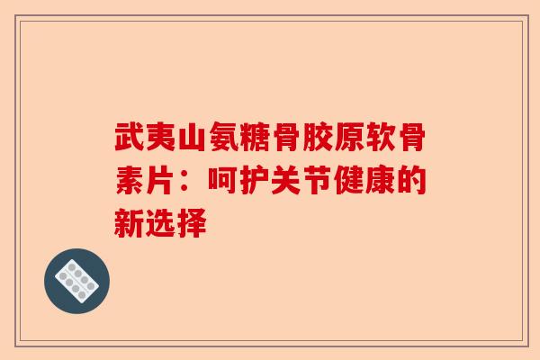 武夷山氨糖骨胶原软骨素片：呵护关节健康的新选择